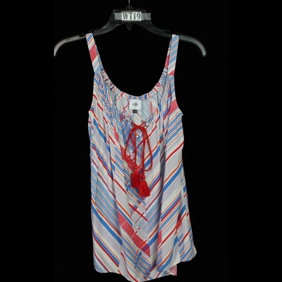 CAbi ALL ABOARD TASSEL TANK Style 5230 Spring 2017 Size X-Small XS - Picture 2 of 7